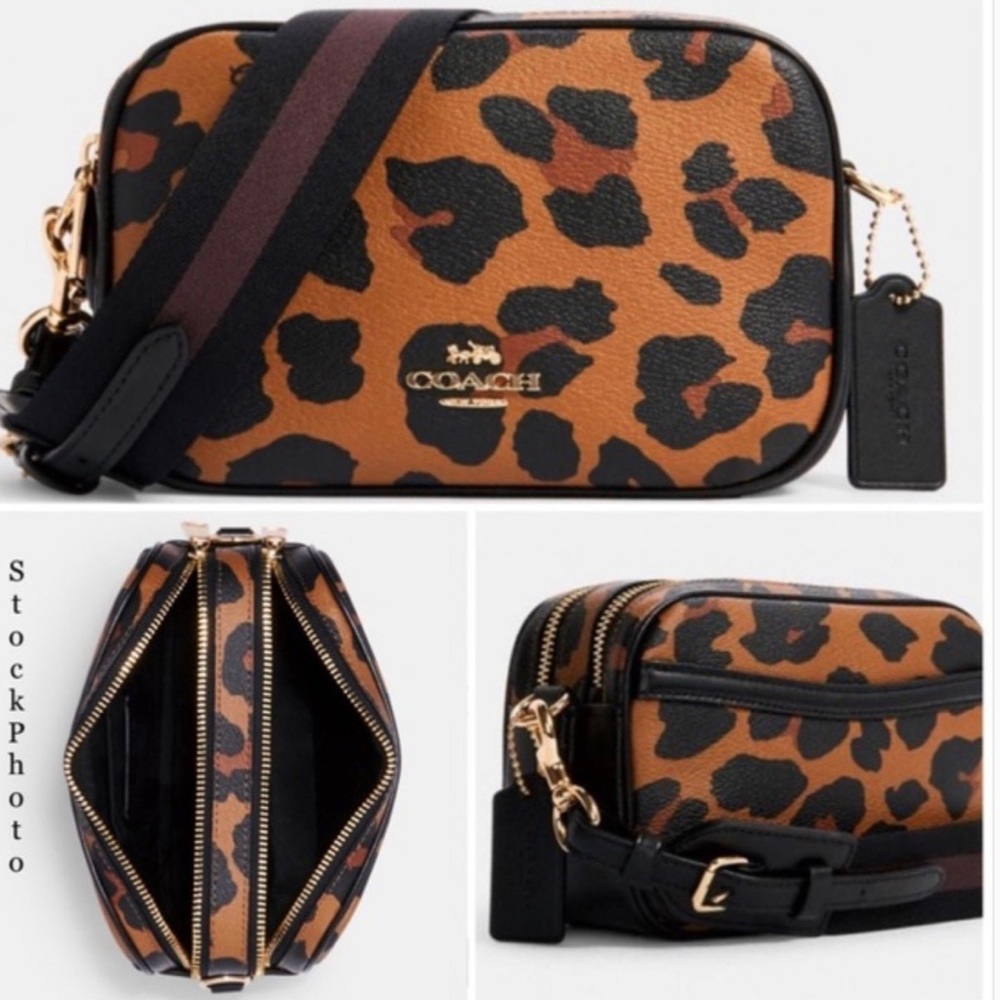 Coach Jes Crossbody 20 With Leopard Print